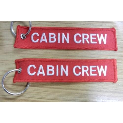 Cabin Crew Embroidered Key Tag