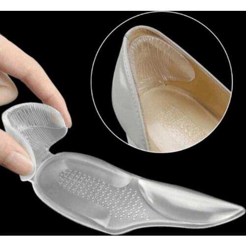 1Pair Invisible Silica Gel Stickers Transparent Slip-resistant Foot Shoes Sticker High Heel Shoe Pad Insoles Foot Care Protector