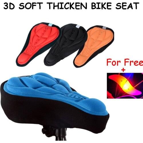 10 Pcs High Density Sponge 3D Soft Bike Seat Saddle Cycling Thicken Mat Cushion Cover Bicycle Accessories Protective Gear Gift