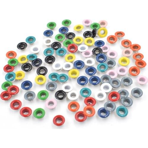 100 pieces/lot).eyelets. Clothing & Accessories. buttonhole. Button. rivet. Snaps.Color paint . Metal holes. Bags decorative