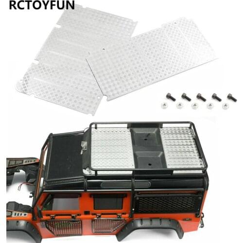 2PCS for 1/10 TRAXXAS TRX-4 Defender Model Metal Skid Plate Door Luggage Sunroof Remote Control Car Upgrade Parts