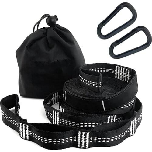2pcs Adjustable Portable Tree Hanging Spare Part Hammock Straps Climbing Belt Rope Outdoor Aerial Yoga