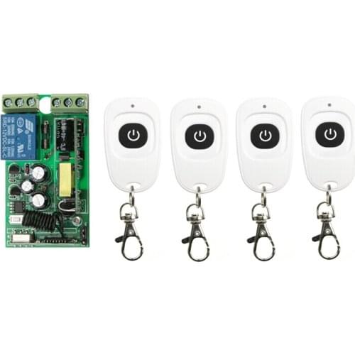 85v 110v 120v 220v 240v 1 ch RF wireless remote control switch 1* receiver+4* transmitter household electrical / lamps