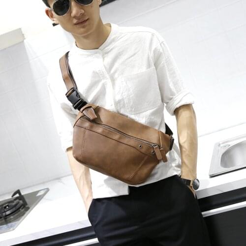 Brand Men Crazy Horse PU Leather Shoulder Bags Messenger Bag Casual Men Vintage leather CrossBody Bag