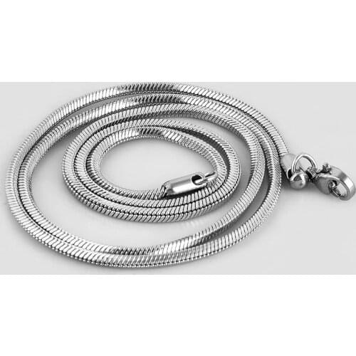 2021 Newest 1 Piece Stainless Steel Square Snake Chain Necklace Fashion Party for Men Women Clavicle Chain Trend Jewelry