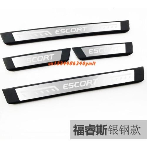 For Ford ESCORT 2019 High-quality stainless steel Plate Door Sill Welcome Pedal Car Styling Accessories