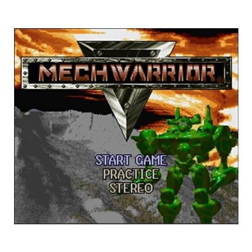 Mechwarrior NTSC Version 16 Bit 46 Pin Big Gray Game Card For USA Game Players