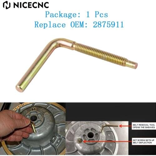 Clutch Drive Belt Removal Tool For Polaris Snowmobiles 340 500 550 600 800 Trail Touring Supersport 2875911 ATV Accessories
