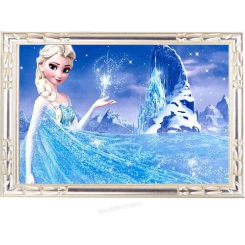 Disney Cartoon Frozen Figure Small Diamond Painting Childrens Hand-Inlaid Cross Stitch Full Diamond Painting Accessories Arts