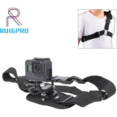 Gopro Accessories Shoulder Strap Gopro Mount For Go pro Hero 9 8 7 6 5 4 3 2 SJ4000 Action Camera Chest For Gopro Adapter
