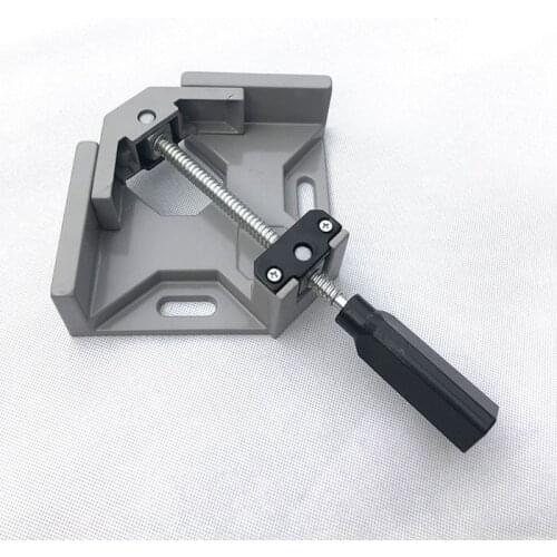 Single Handle 90 Degrees Right Angle Clamp Two Axis Alluminum Carpentry Woodworking Tools Welding Clamp
