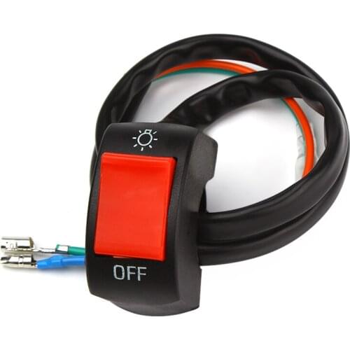 12V DC Electrical System Motorcycle Switches Handlebar Switch Light Switches ON/OFF Button Connector Motorbike Accessories