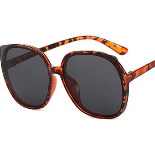 2021 New Big Frame Round Woman Sunglasses Men Classic Retro Design Sun Glasses Luxury Fashion Brand Plastic Eyewear Uv400