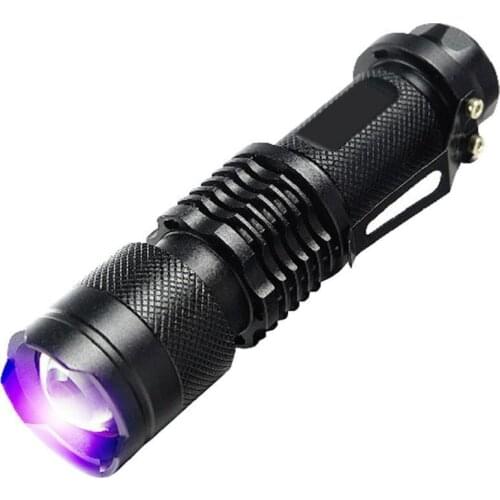 Led Uv Flashlight Ultraviolet Torch Mini Uv 395nm Black Light Pet Urine Stains Detector Scorpion Hunting Camping Outdoor Tools