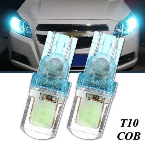 T10 194 168 W5W COB LED Car Silica License Plate Width Light Bulb Ice