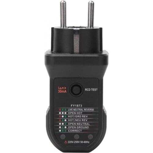 Socket Tester Outlet Detector Safety Testing Instrument for Leakage Plug Detection Socket Testing EU Plug/US Plug/UK Plug