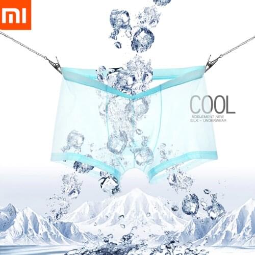 Xiaomi 3pcs Ice Silk Men Underwears Ultra-thin Mens Panties Boxer Short Comfortable Breathable Cool Underpants For Smart Home