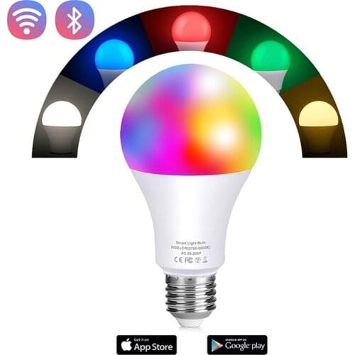Smart Light Bulb Gosund Dimmable WiFi LED Light Bulbs that Works with Alexa Google Home E27/B22/E14 RGB Warm White Room Bulb