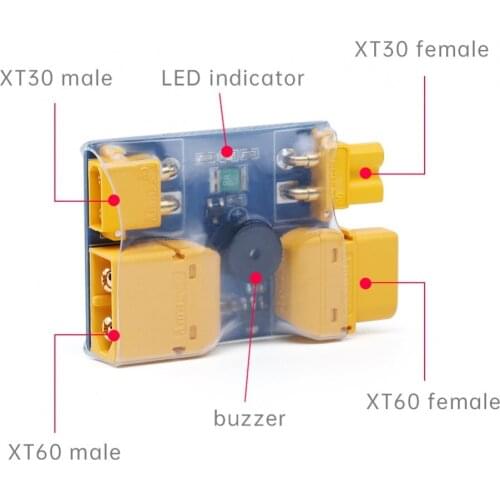 IFlight Smart Smoke Stopper XT60 XT30 Male Female LED Buzzer 2-6S for RC FPV Racing Freestyle Drones Assembly FLY Test DIY Parts