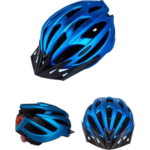 Cycling Helmets With Light Integrated Bicycle Helmet 21 Holes Breathable Mountain Road Bike Helmets For Cycling Bike Accessories
