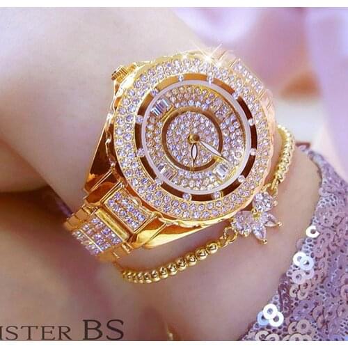 High Quality BEE SISTER Hot Sale Elegant Women Watch with Czech Diamond 30m Bling Bling Starry Sky Watch Wife Gift (NO bracelet)