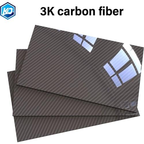 0.25-5MM 95X245mm 3K Surface Twill Matte Glossy Carbon Plate Panel Sheets High Composite Hardness Material Carbon Fiber Board