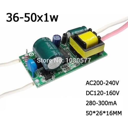 10pcs 280mA 300mA Constant Current LED Driver 3W 5W 7W 10W 20W 30W 36W 50W 1-3x1w 4-7x1w 8-15x1w 18-36x1w Lighting Transformer