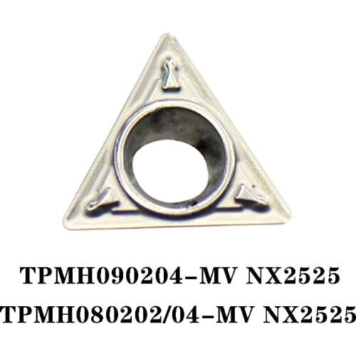 100% Original TPMH TPMH080202 MV NX2525 TPMH080204 TPMH090204 MV 10pcs CNC lathe Insertion Carbide Insert High Quality