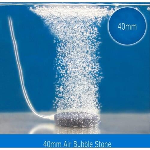 3 Pcs 40mm Fish Tank Air Bubble Stone Aquarium Aerator Pond Pump Air Stone Bubble Disk Aquarium Air Pump Hydroponic Oxygen Plate