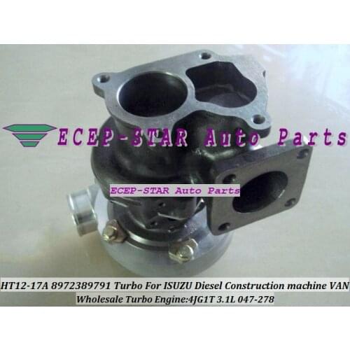 Free Ship HT12-17A HT12-20 8973186510 Turbo For Digger Skid Loader 80NX 8060 CTL70 Excavator Construction Fork lift 4JG1 T 3.1L
