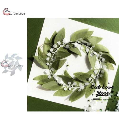 Flower Wreath Metal Cutting Dies Stencils For DIY Scrapbooking Paper Card Decorative Craft Dies Embossing Die Cuts New 2019