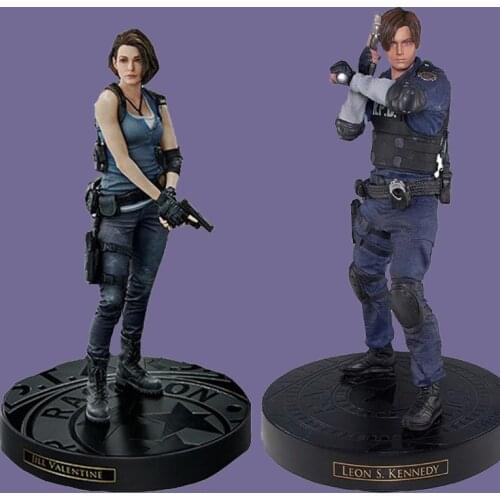 Leon Scott Kennedy Action Figure Biohazard RE:3 Statue Jill Valentine Action Figure PVC Collection Model Toys Doll Gifts