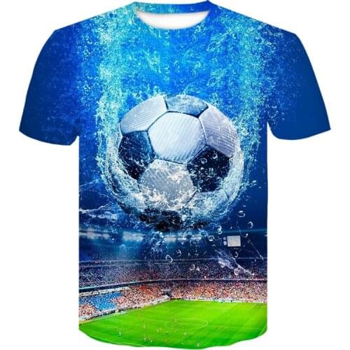 High quality men 3d printed T-shirts Barcelona football sports T shirt Casual Anime short sleeve fashion tshirt mens clothing
