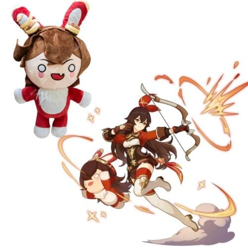 Genshin Impact Amber Earl Rabbit plush doll pillow cute animation and game surroundings
