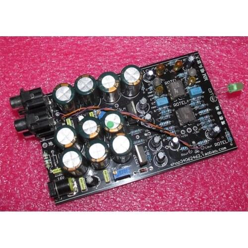 Imitation ROTEL LP record player MM moving magnetic phono amplifier improved version LG50A, 40db +12db=52db amplified output