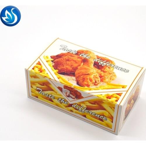 Carton para fritos,disposable kraft paper take away chicken box,chicken nuggets box