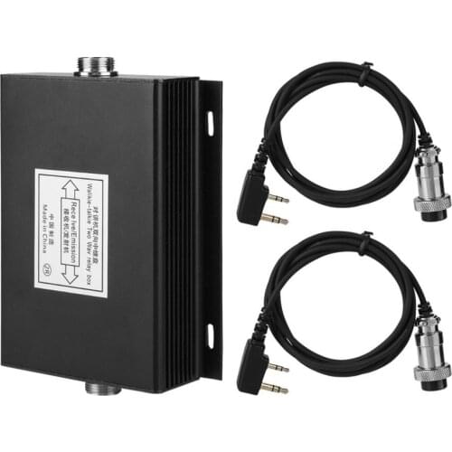 Aluminium Alloy Shell Two-way Walkie Talkie Relay Box Repeater Box DIY for kenwood baofeng wireless communaction