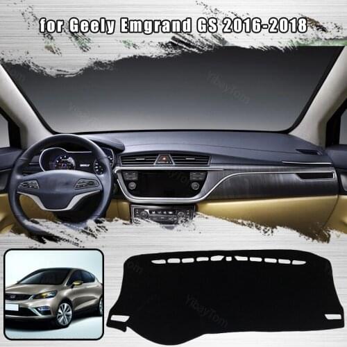 For Geely Emgrand GS 2016-2018 Dashmat Dashboard Cover Dash Cover Mat Protective Carpet Styling