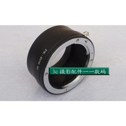 Adapter Ring for Pentax PK-EOSM K Lens to Canon EF-M M2 M3 M6 M10 M50 M100 Mirrorless Camera Body