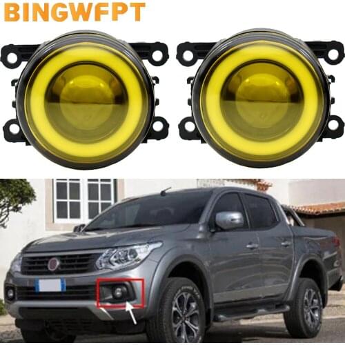 Angel Eyes Fog Lamp Assembly Super Bright Fog Light H11 12V For Fiat Sedici 2009-2016