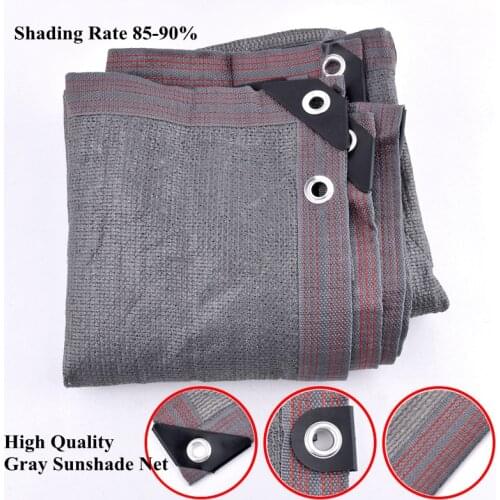 Gray Anti-UV HDPE Sunshade Net Garden Succulent Plant Shading Net Outdoor Swimming Pool Cover Sun Shade Cloth Pet House Awnings