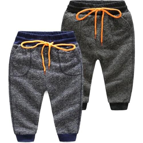 2020 autumn Boy girl Leisure harem Sports pants Excellent quality cotton letter kids Trousers baby Comfortable Children clothing