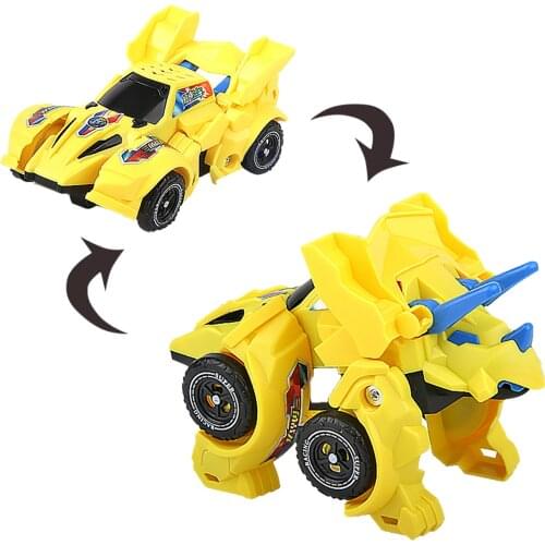 Transforming Dinosaur Toys Dinosaur Transformer Car Toy Pull Back Dino Race Car Birthday Holiday Toy Gifts for Boys and Girls