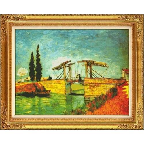 Embroidery Package Hot Sell Best Quality Cross Stitch Kits Bridge Scenery Landscape Free Shipping