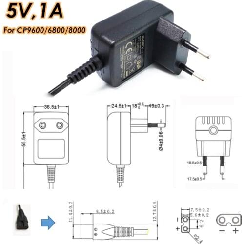 High Quality Pet Clipper Charger 5V 1A Power Adapter for Dog Hair Trimmer CP9600 CP6800 CP8000 CP-3300 EU USA UK Plug European
