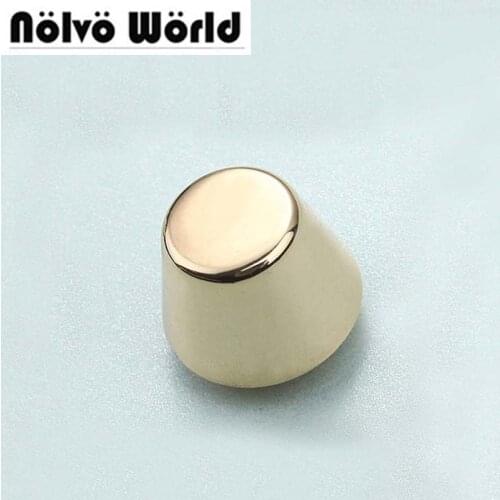 50pcs 4 colors 14*10mm gold metal screw type expanding rivet studs,bags handbags purse bottom rivet