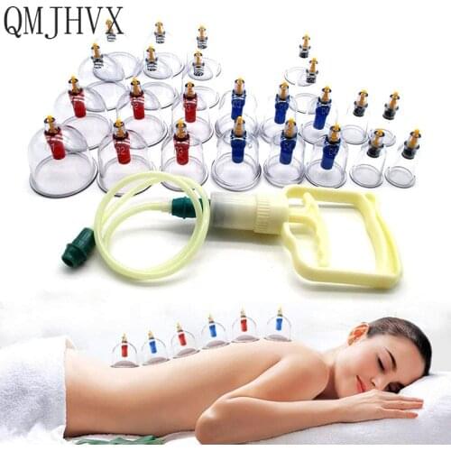 12 / 24pcs / set Cupping Therapy Cups Effective Healthy Chinese Medical Vacuum Cupping Suction Therapy Device Body Massager Set