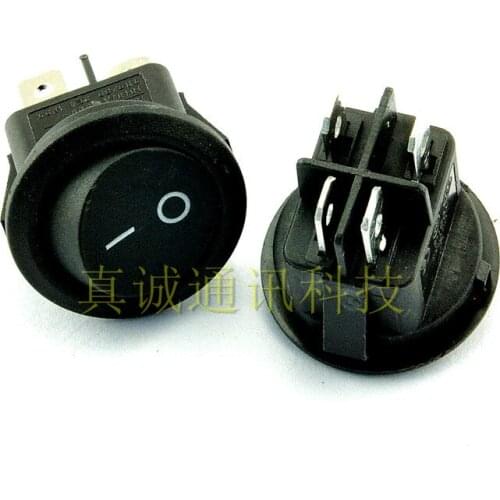 15pcs rocker switch KCD1-224 Power Switch Rocker Switch 4 feet 2 files 6A 250V