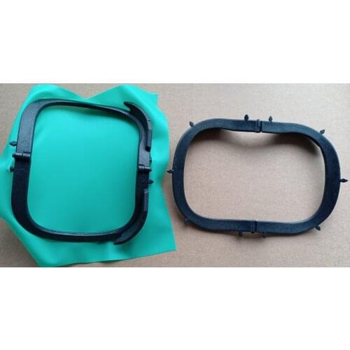 2Pieces Dental Frame for Rubber Dam Sheets Foldable X-Ray Film Hager Style Black Color