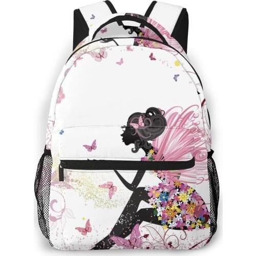 2021 OLN Backpack Women Shoulder Bag Beautiful Flying Butterflies Fashion School Bag For Teenage Girl Backpacks Travel Bag